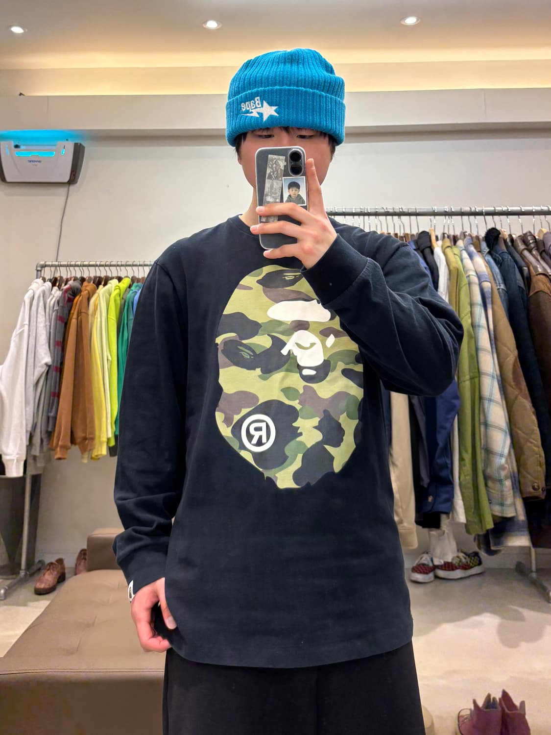 베이프 1ST 카모 빅 에이프 헤드 티셔츠 상품이미지9