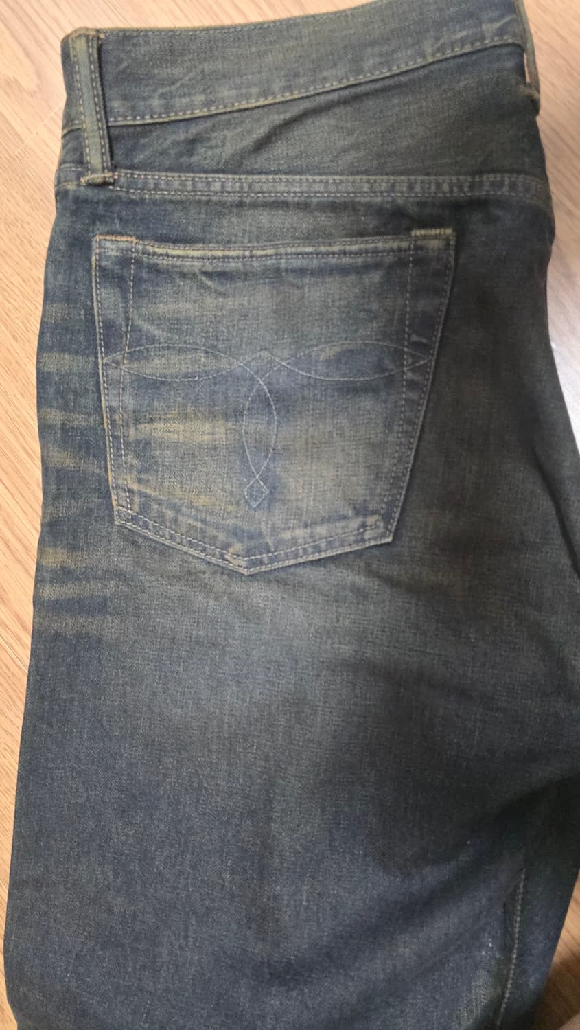 RRL 슬림핏 셀비지 데님 34x32 (독보적인 빈티지 색감) 상품이미지10