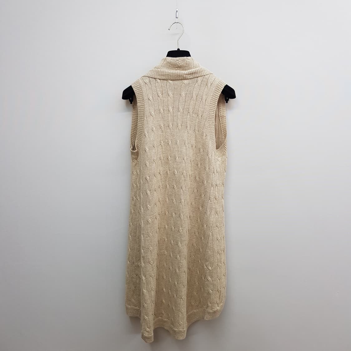 폴로 랄프로렌 케이블 니트 숄카라 롱 베스트 S사이즈 상품이미지4