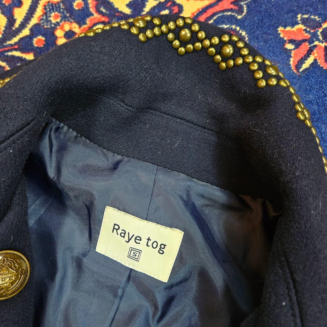 레이토그(Raye Tog) 엔틱 버튼 사이드 징's 더플 울자켓 상품이미지5