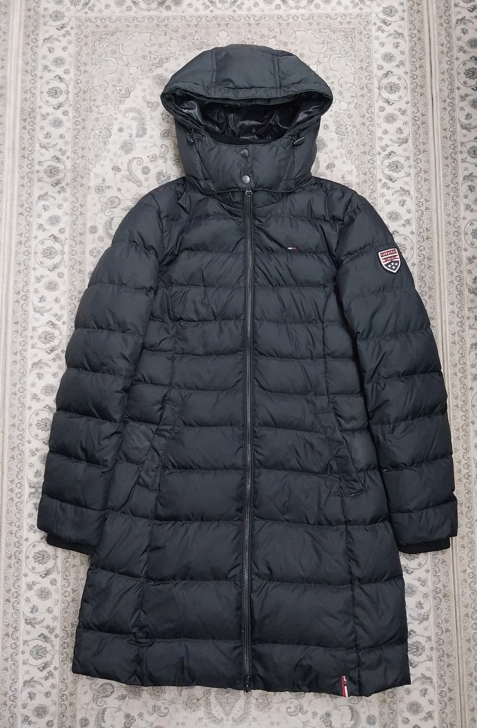 타미힐피거 블랙 롱패딩 M (후드분리됨) 상품이미지1