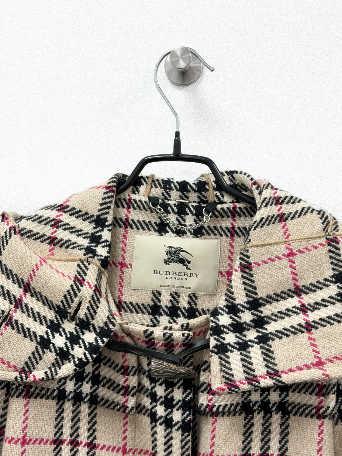 버버리 런던 노바체크 울 더플 코트 상품이미지7