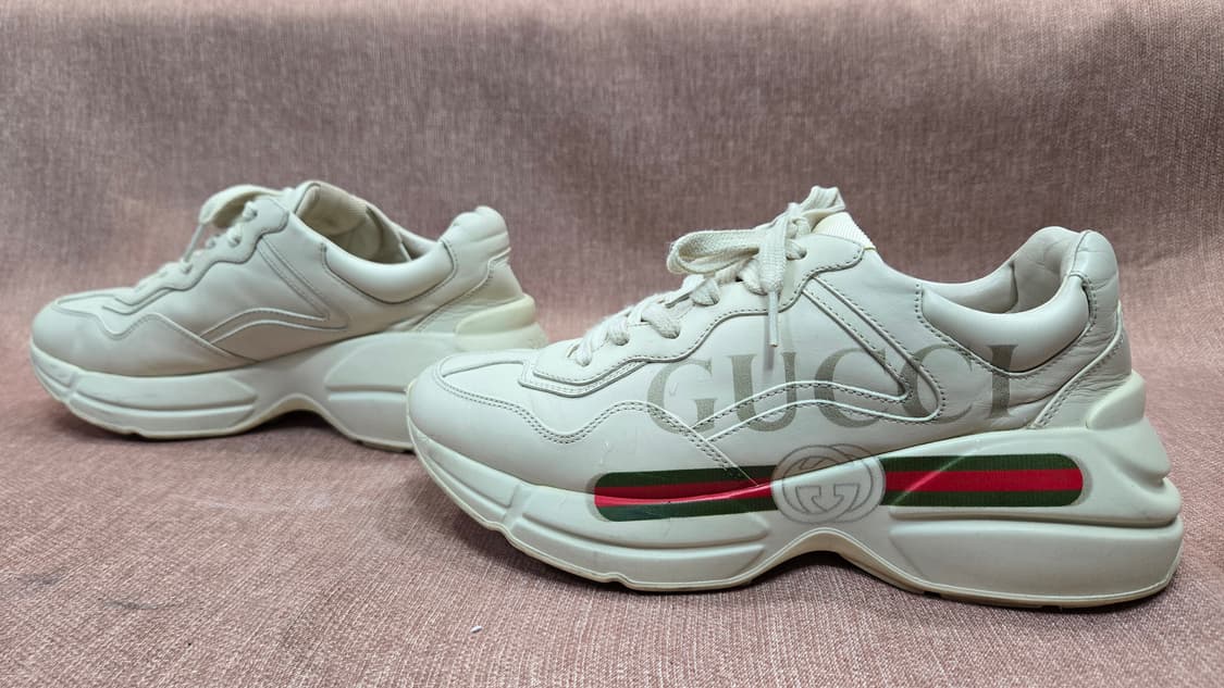 구찌 정품 245mm- 띠로고 라이톤 스니커즈 싸이즈5 상품이미지4