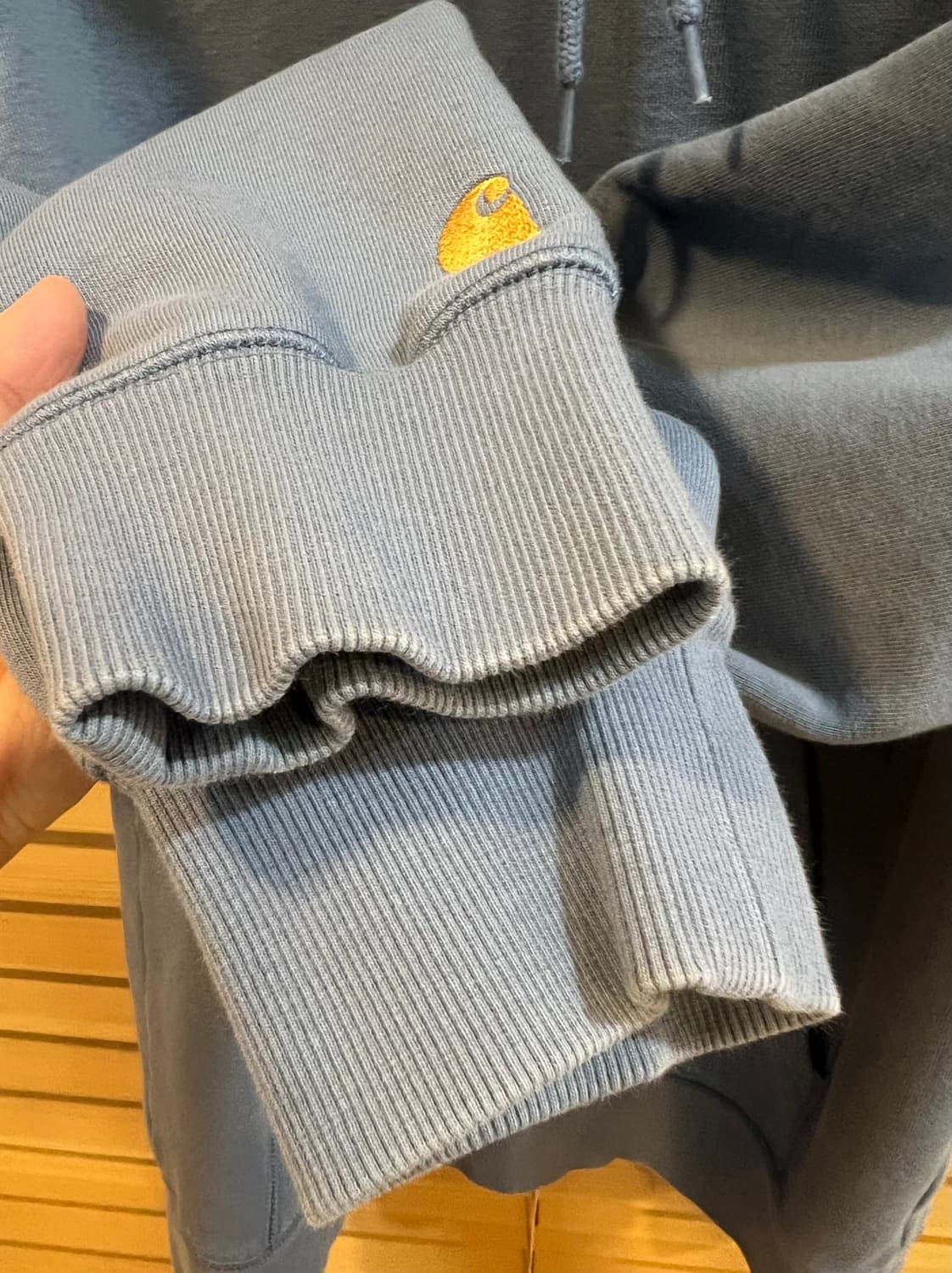 칼하트 남성 인디블루 후드티셔츠 코튼티셔츠 상품이미지4