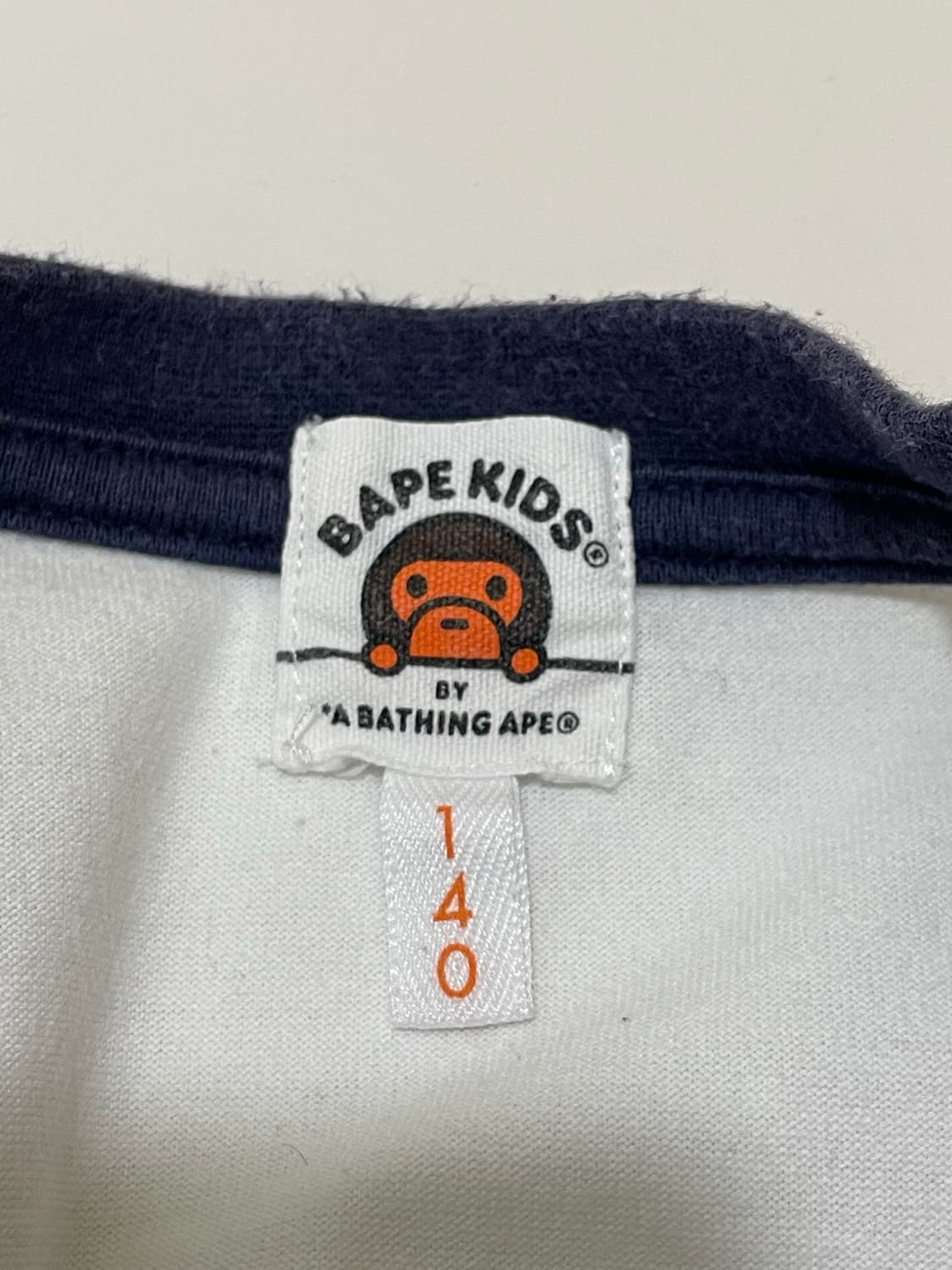 Bape kids 베이프 베이비 마일로 컬러블록 반팔티셔츠 상품이미지3