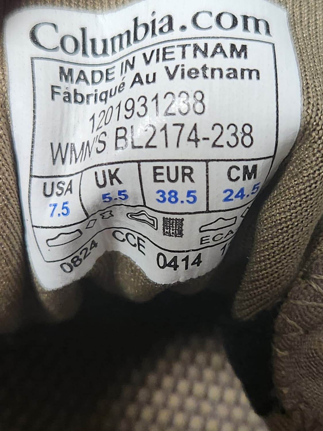 컬럼비아 등산화 캠핑용 트레블용 스니커즈 (BL2174) 사이즈245

 상품이미지9