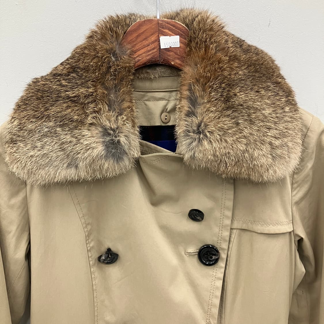 버버리 블루라벨 더블 브레스트 트렌치 코트 36 상품이미지4