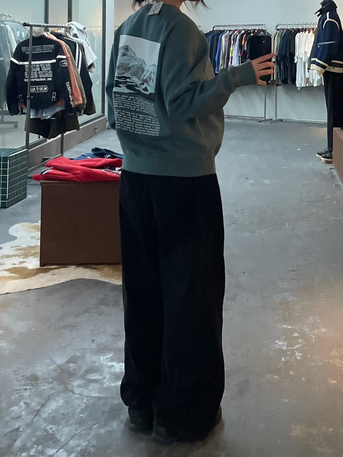 나이키 ACG 써마핏 플리스 그래픽 미네랄 슬레이트 맨투맨 H2268 상품이미지2