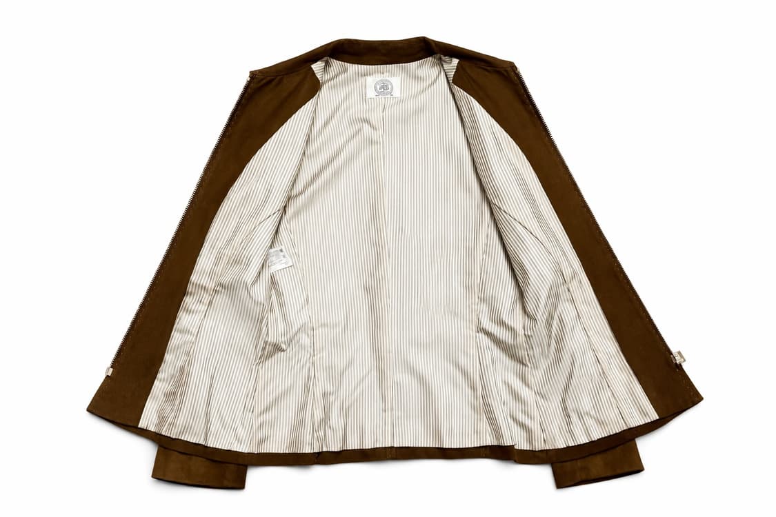 JPN 일본 빈티지 J.PRESS 웨스턴 브라운 스웨이드 인조가죽 자켓 상품이미지3