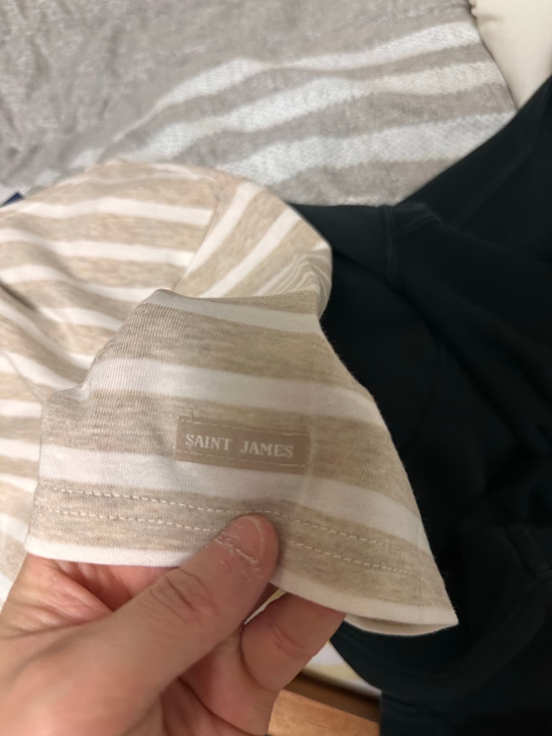 (탭만뗀 새제품) 세인트 제임스 스트라이프 티셔츠 L 상품이미지5