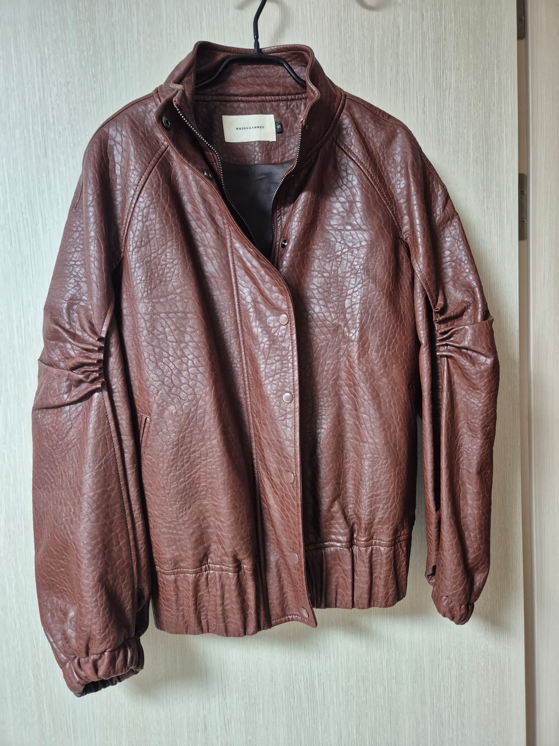 분더캄머 하이넥 에코레더 점퍼 브라운 s 상품이미지4