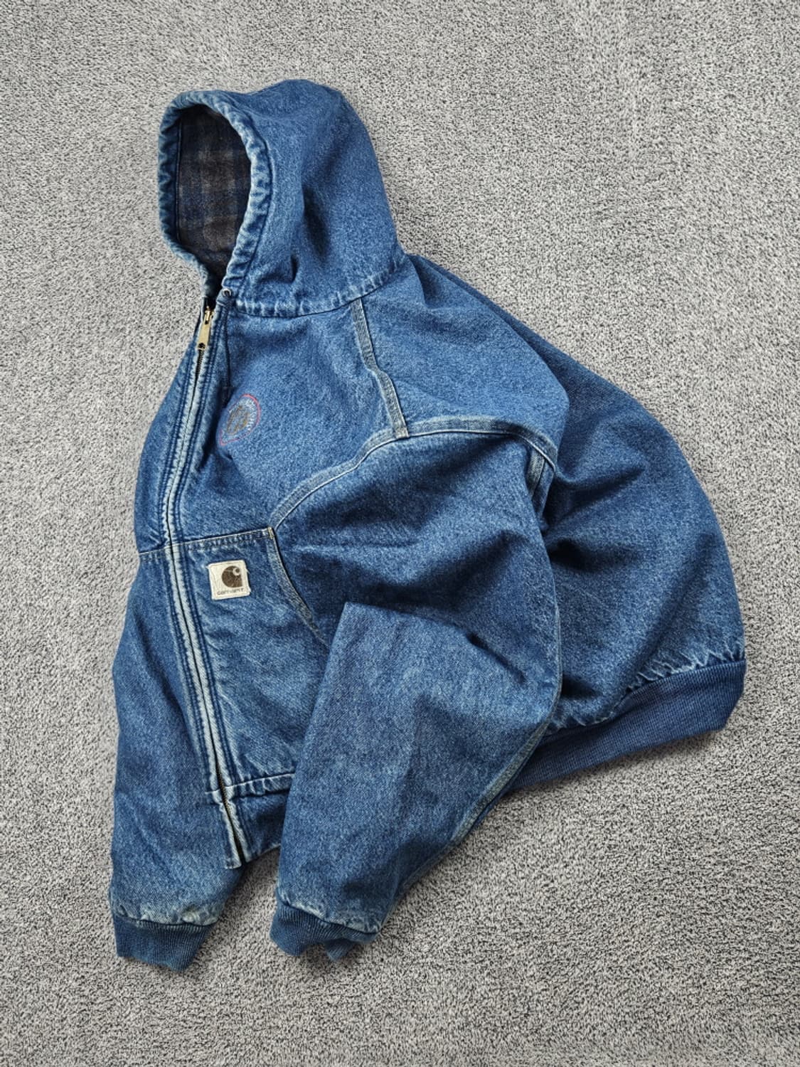 90's USA 칼하트 J08 데님 액티브 자켓 ( XL ) / 9989 상품이미지3