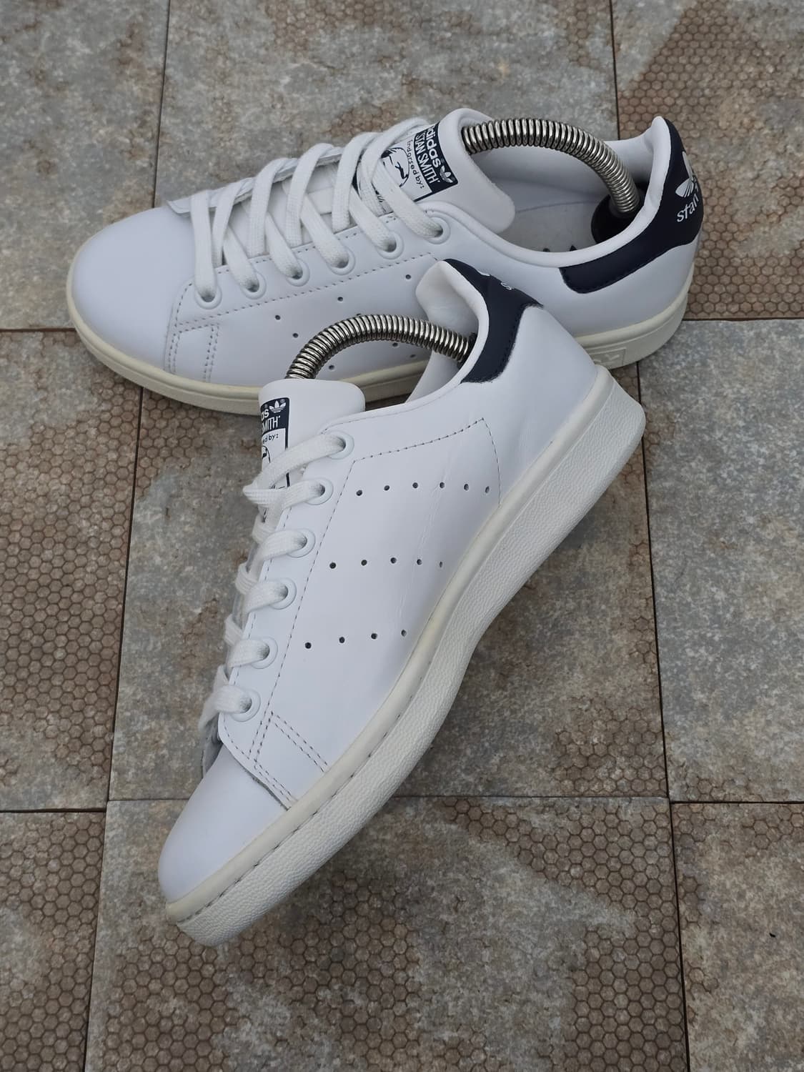 (220)아디다스 스탠스미스 화이트 네이비 상품이미지5