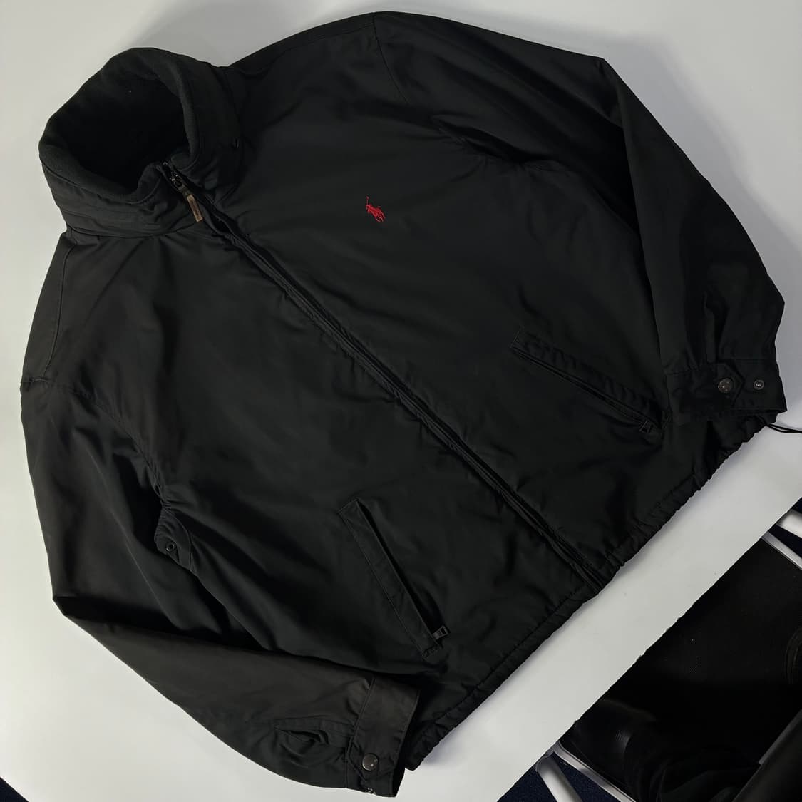 Polo  폴로 랄프로렌 자수 페리필드 블랙 블루종 자켓  상품이미지3