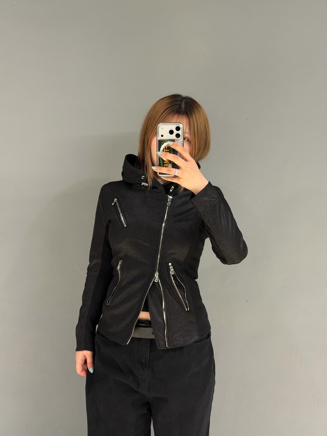 Johnny wolf asymmetric design jacket  상품이미지4