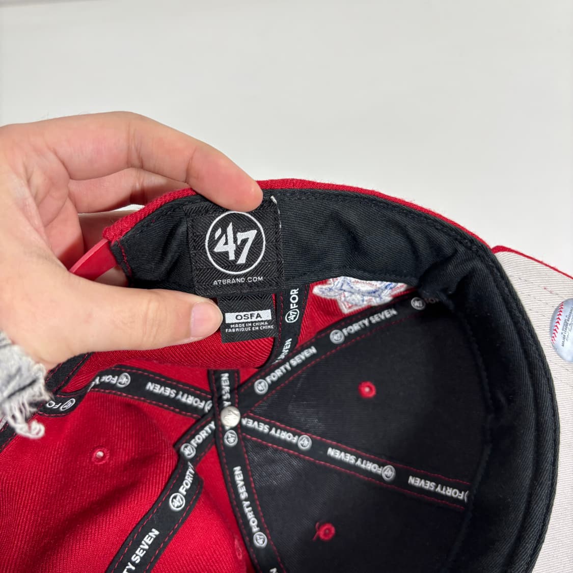 FREE 47브랜드 레드 세인트루이스 스냅백 상품이미지5