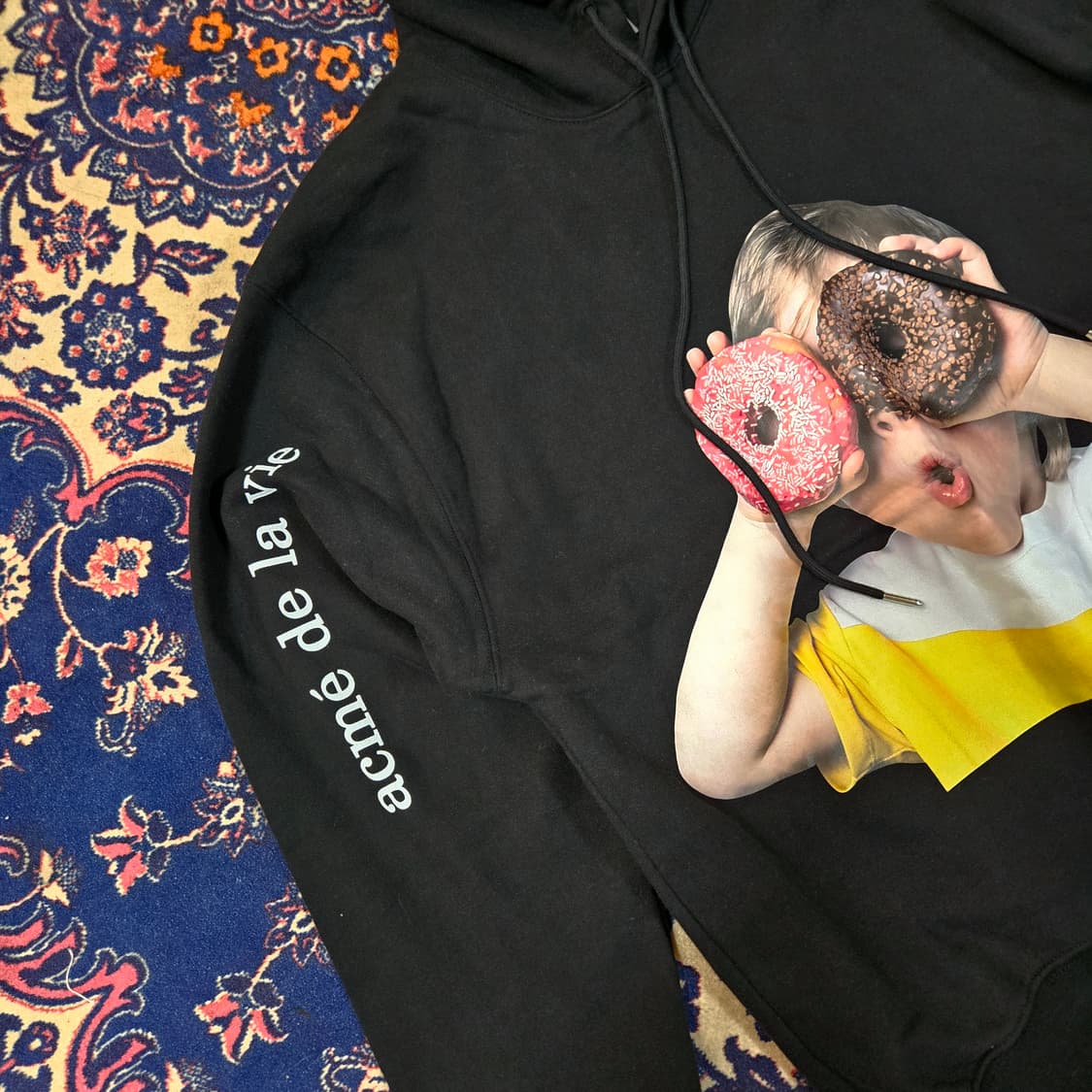 아크메드라비 페이스 후드 블랙 1 size 상품이미지3