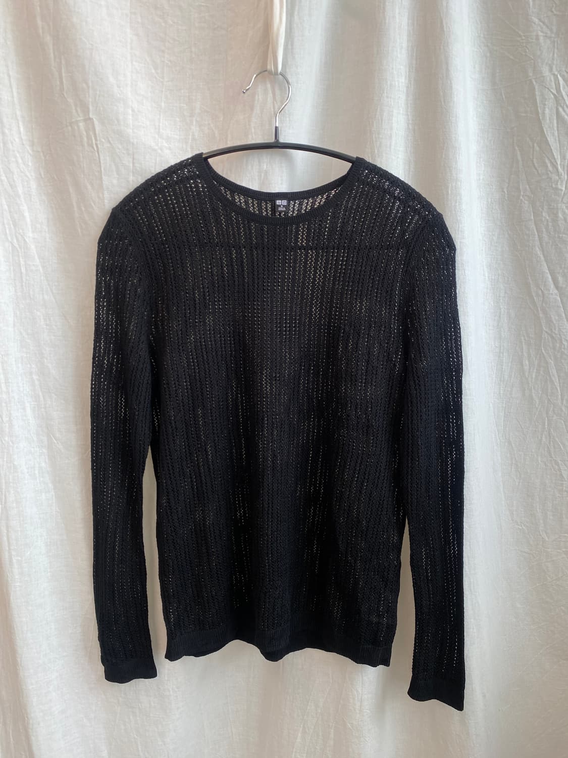 UNIQLO 블랙 니트탑(M) 상품이미지1