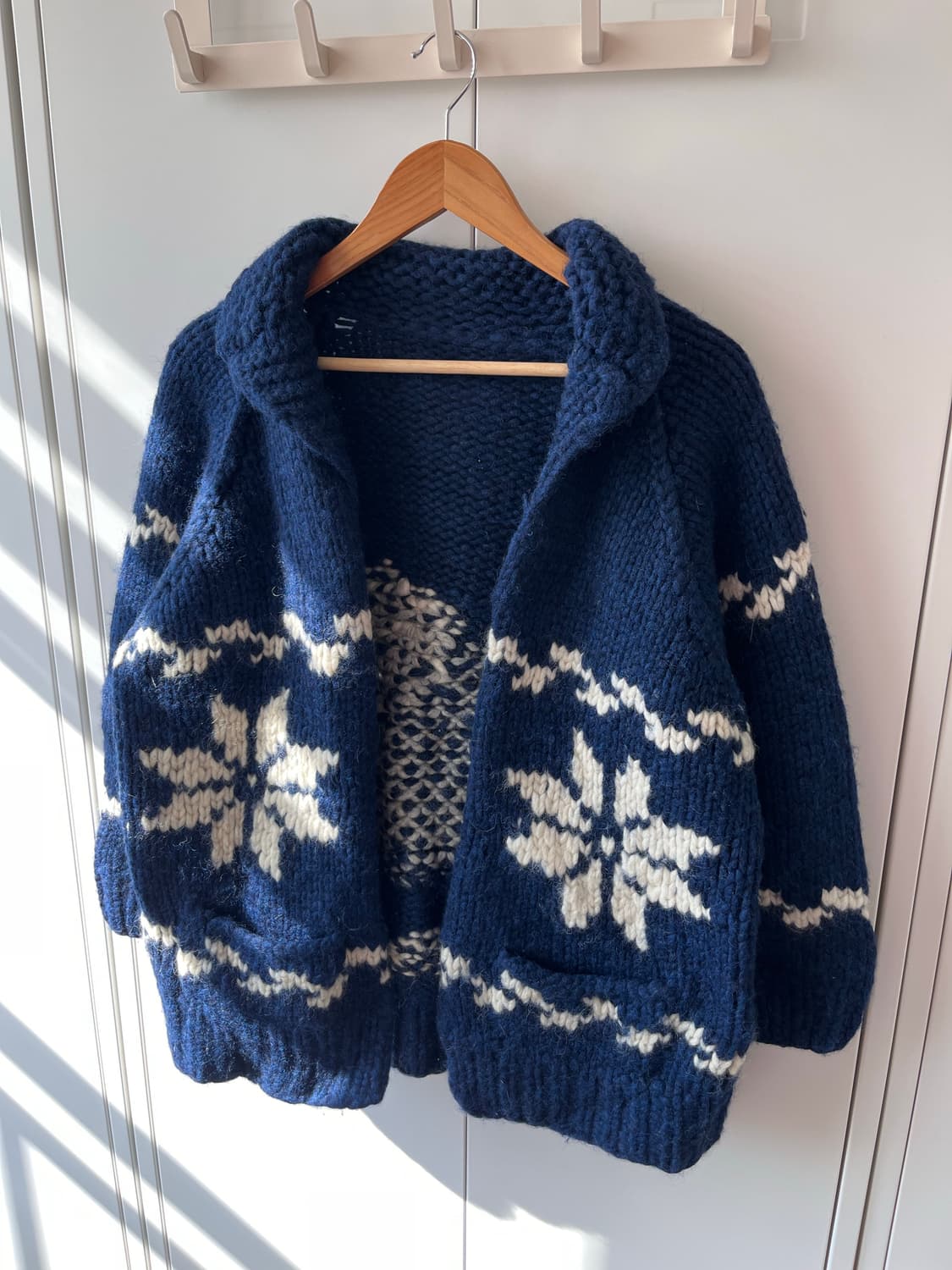 Vintage 눈꽃 토끼 헤비울니트 리얼 코위찬 상품이미지6