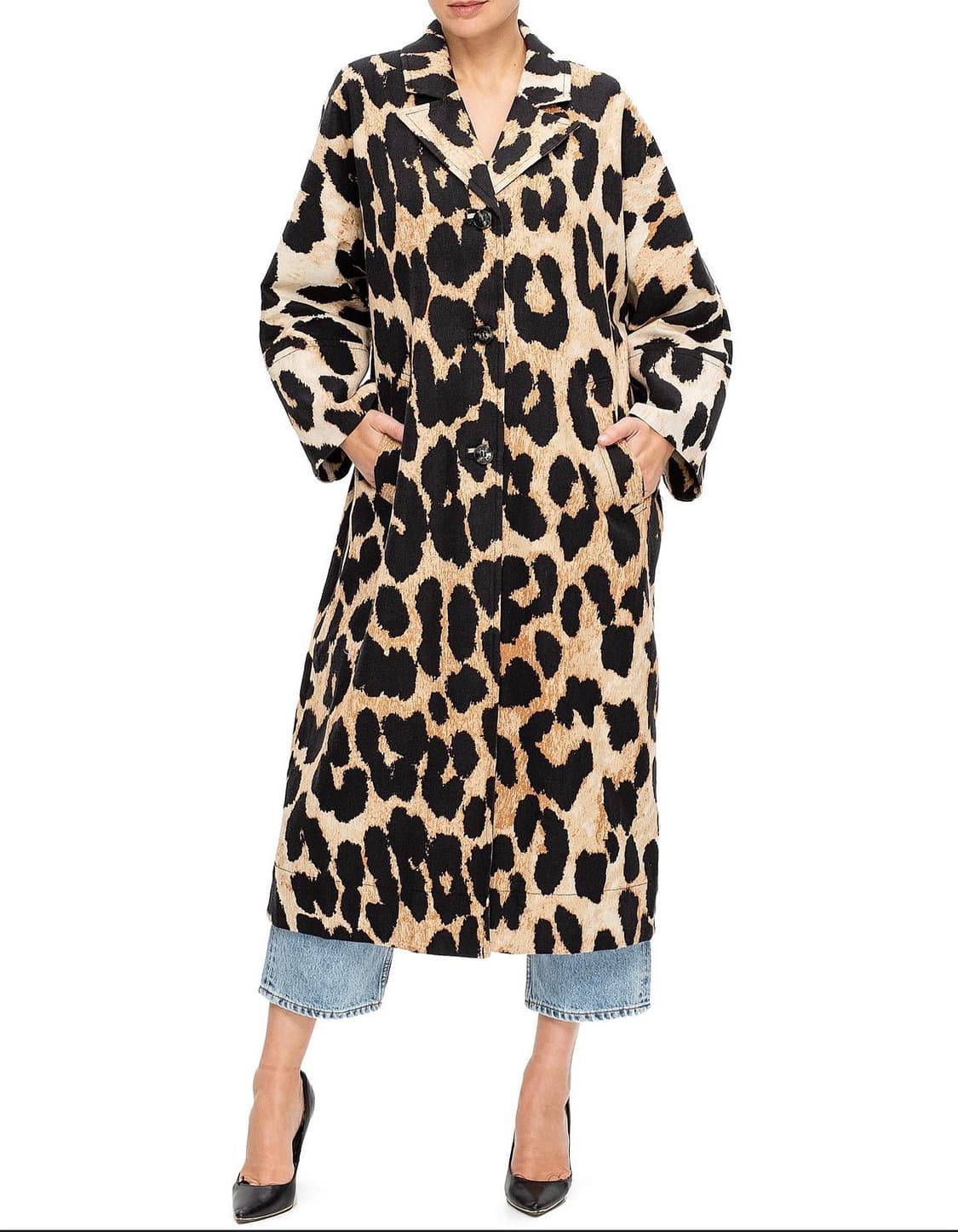 가니 레오파드 롱자켓 상품이미지1