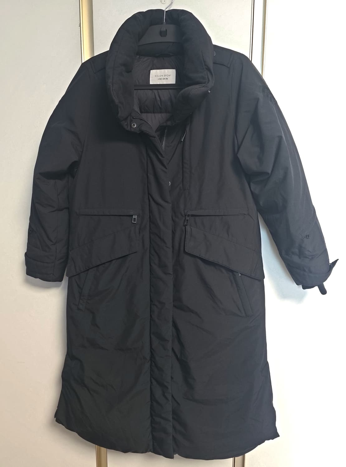 코오롱스포츠 여성 롱패딩 블랙 상품이미지1