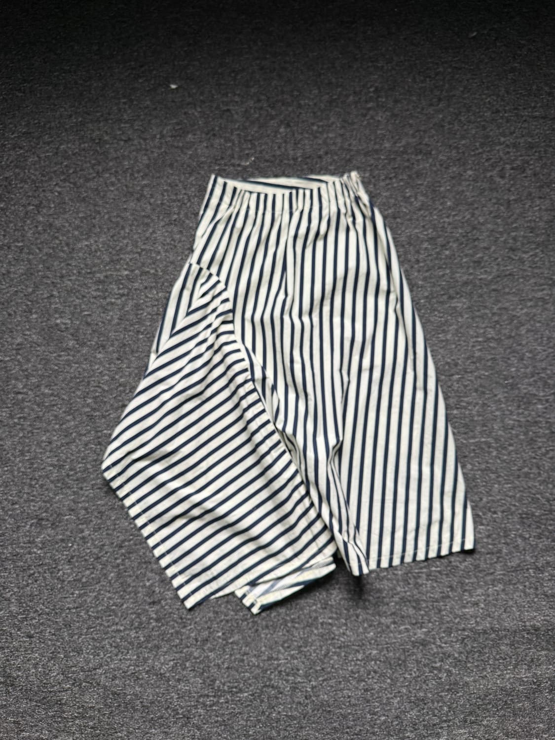 빈티지 스트라이프 언발란스 스커트 상품이미지5