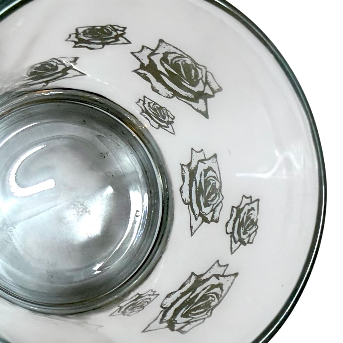 70s 장미 프린트 글라스 컵 상품이미지6