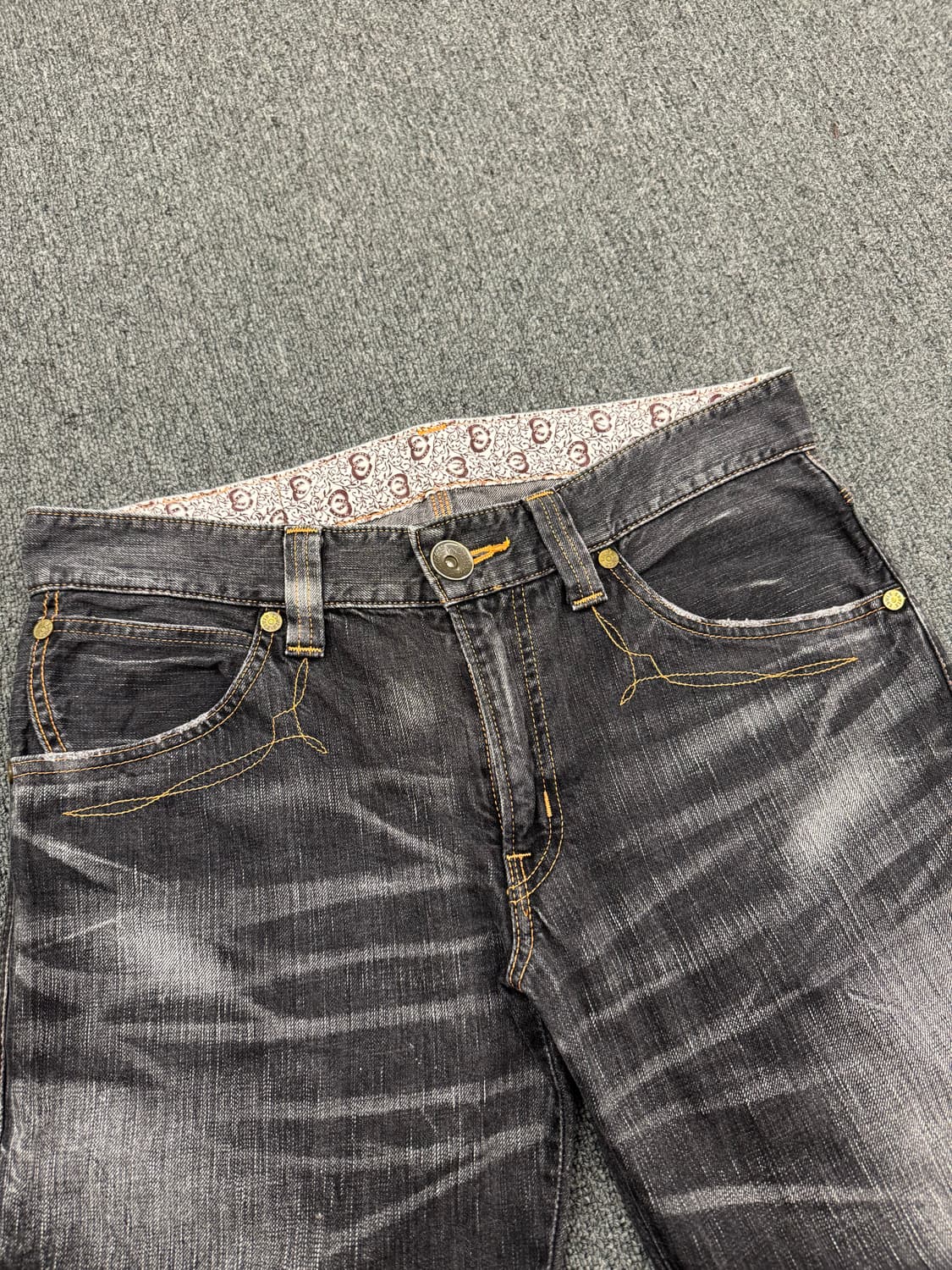 34)에드윈 빈티지 BTZ503 워싱 흑청 데님팬츠 상품이미지4