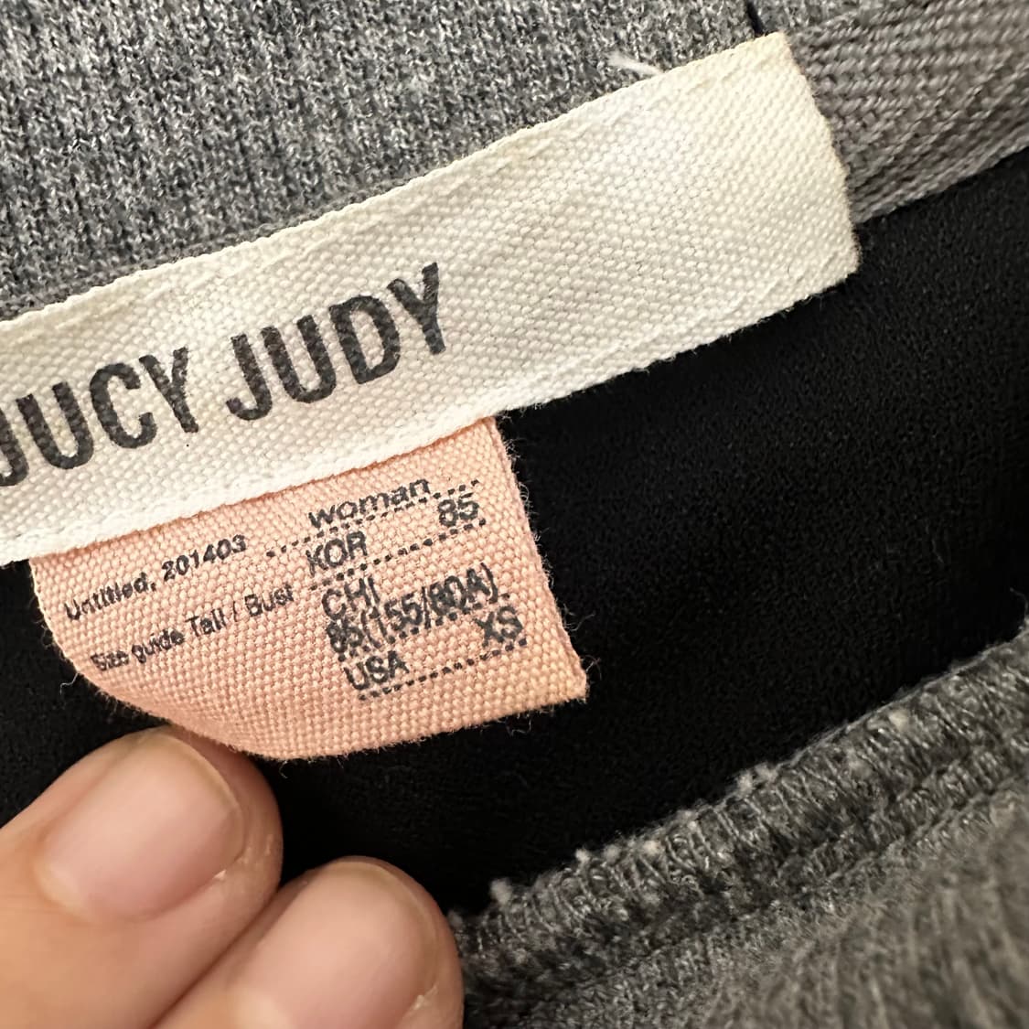 JUCY JUDY 쥬시주디 여성 맨투맨 쉬폰 원피스 XS 상품이미지4