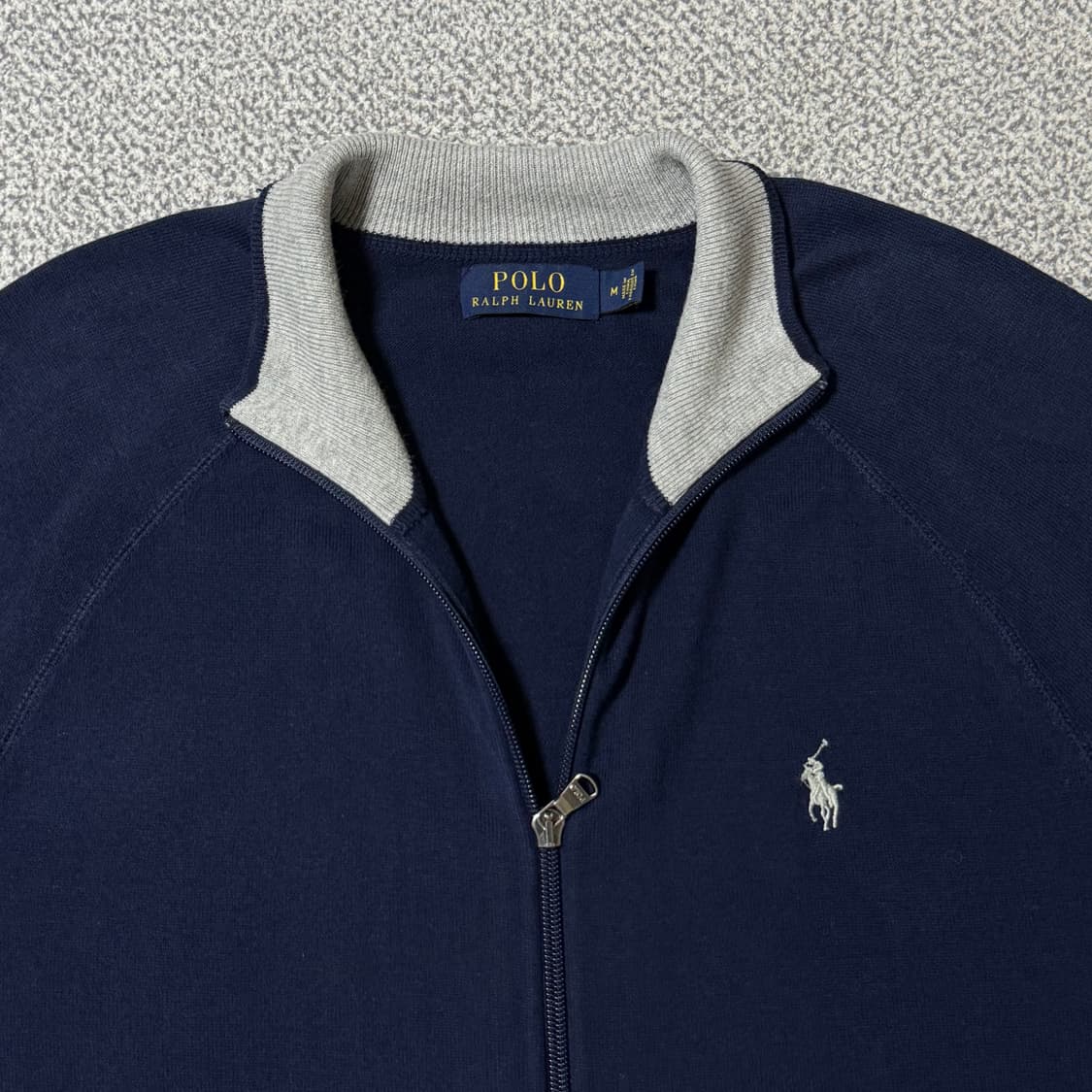 폴로 랄프로렌 니트 집업 네이비 M 상품이미지3