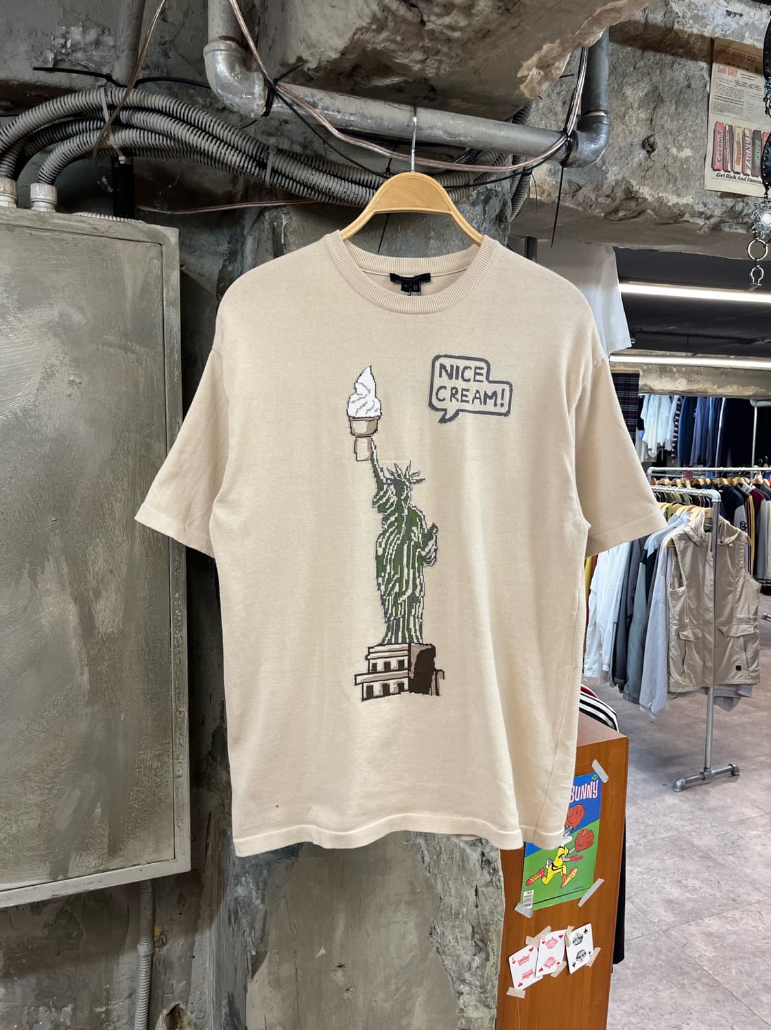 질스튜어트 니트 반팔 베이지 M #csz2438 상품이미지1