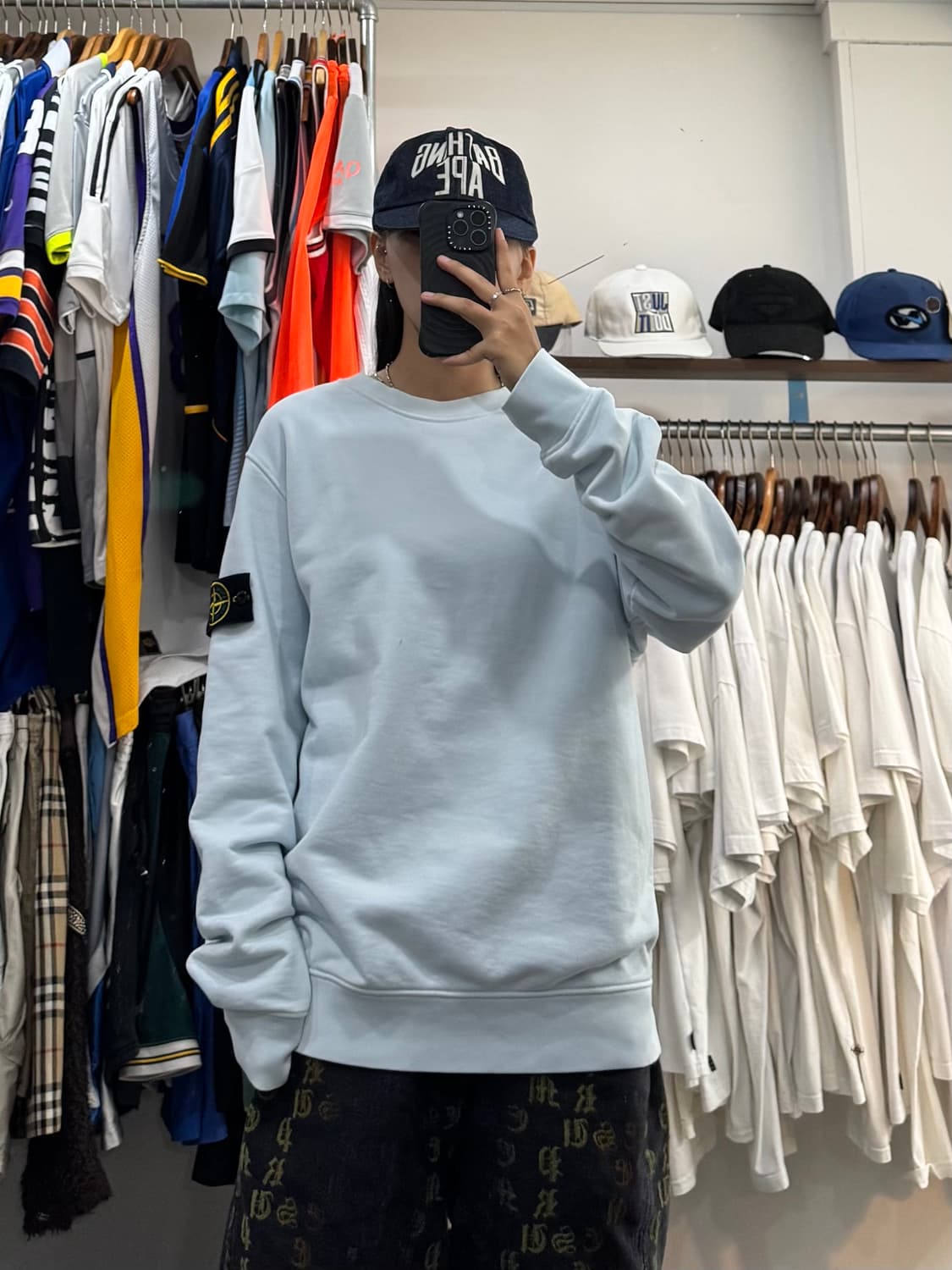 스톤아일랜드 나침반패치 맨투맨 상품이미지7
