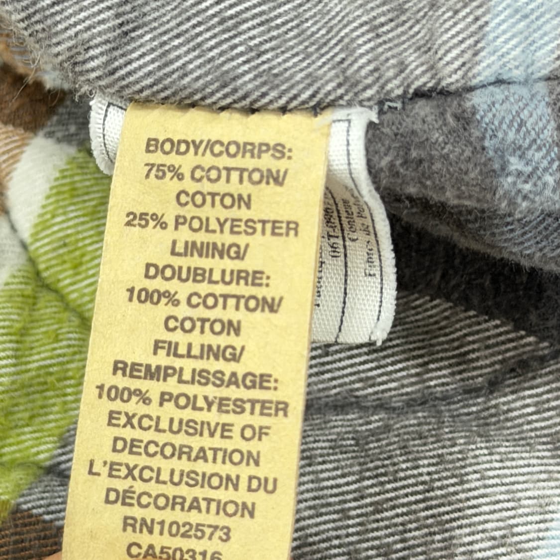 홀리스터 빈티지 Y2K 체크 누빔 후드집업 자켓 네이비 L 상품이미지5