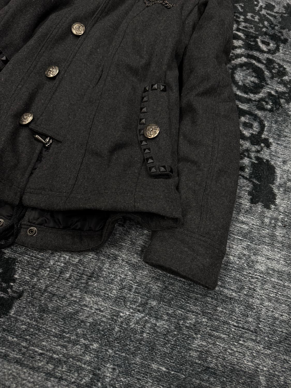 Session midas 00s cross charm fur jacket 상품이미지5