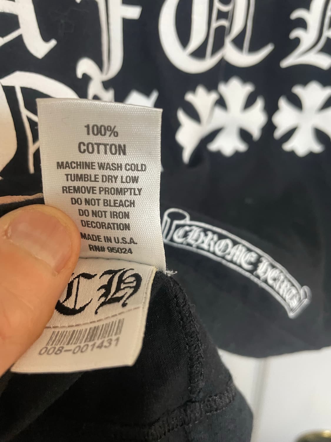 크롬하츠 헐리우드 티셔츠 s 상품이미지4