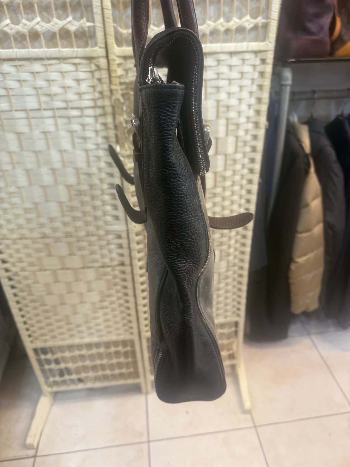 정품 우영미 지퍼 레더 변신 숄더백 팝니다 상품이미지5