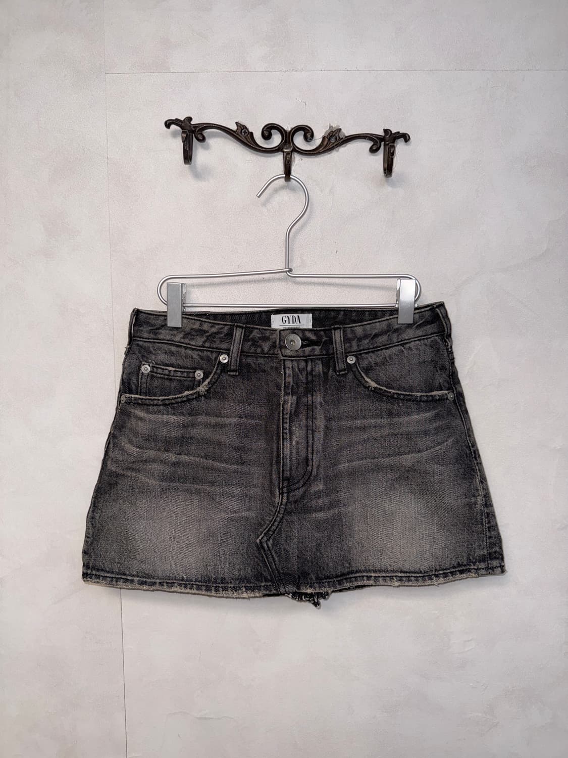 GYDA washing gray denim mini skirt 상품이미지1