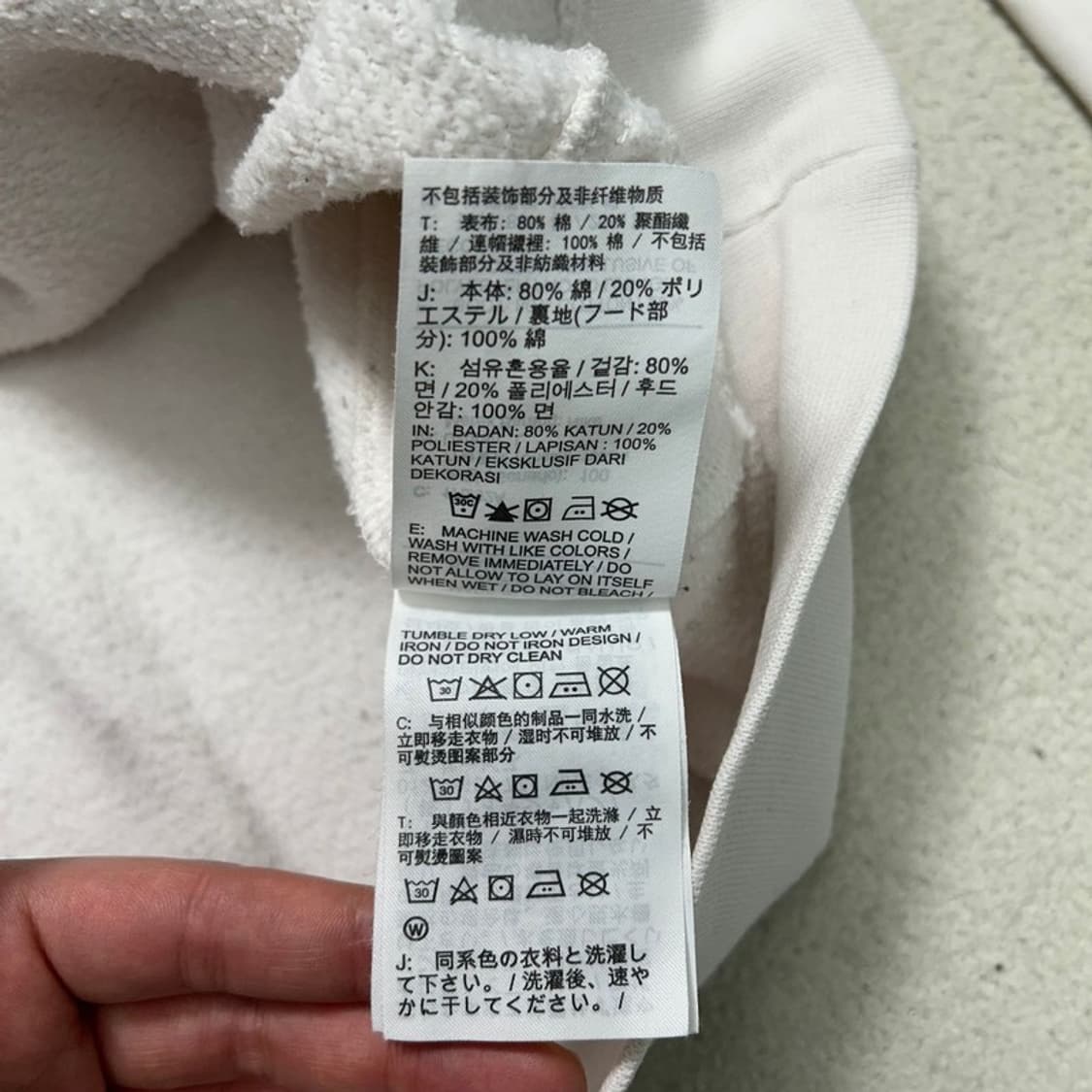 나이키 클럽 플리스 풀오버 후드 화이트 L 상품이미지7