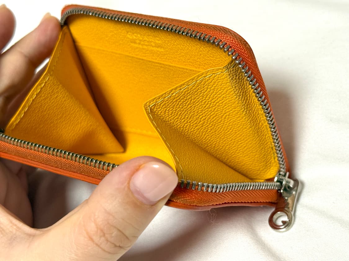 고야드 마티뇽 지퍼 카드지갑 미니 오렌지 판매합니다! 상품이미지6