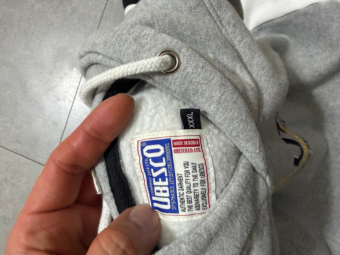 UBESCO 안감 기모 헤비 코튼 스웻후디 110size  상품이미지4