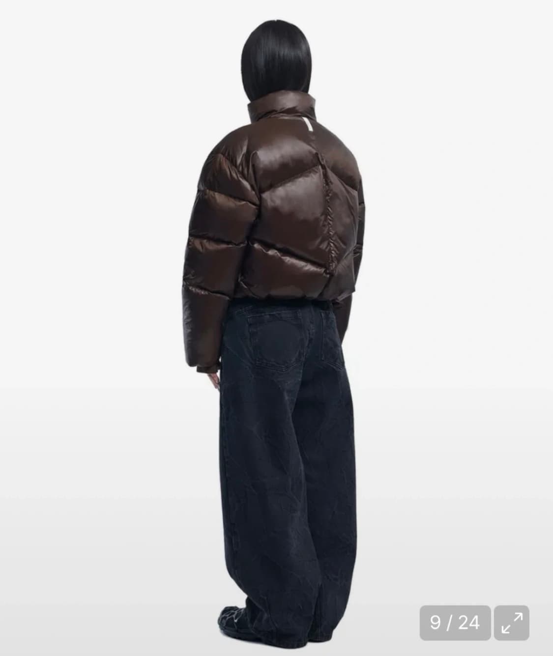 노매뉴얼 패딩 브라운 색상 상품이미지4
