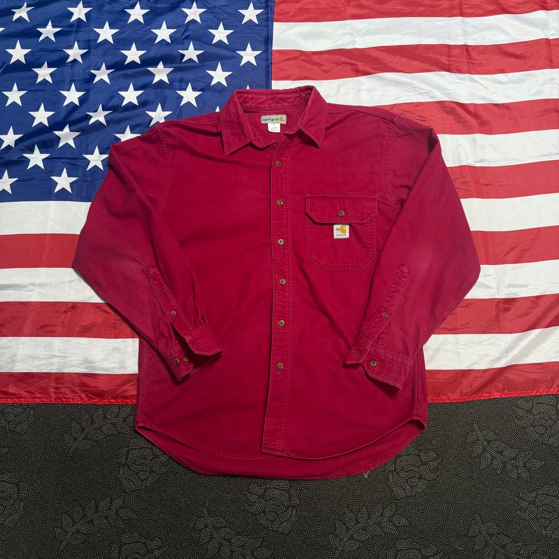 carhartt 칼하트 리메이크 워크 울 셔츠 - no,2 상품이미지1