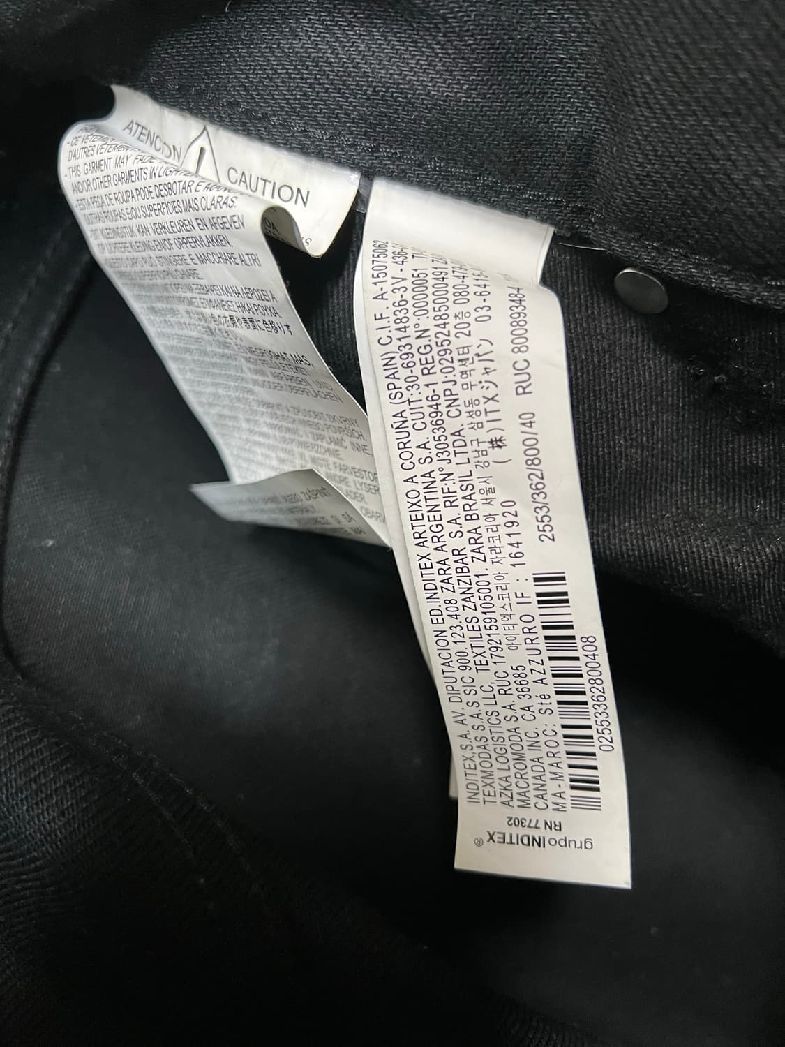 자라 x 스튜디오 니콜슨 벌룬 와이드 데님 팬츠 블랙 40 상품이미지5