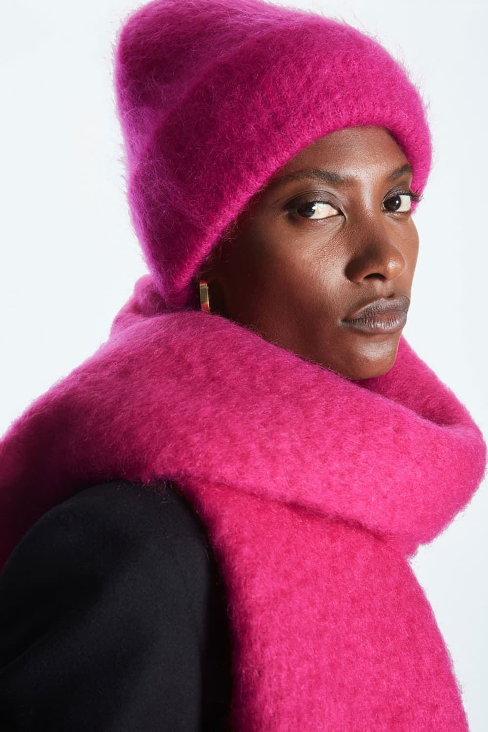 코스 모헤어 비니 핑크 상품이미지2