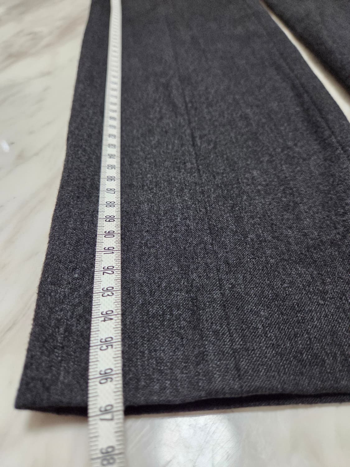 시스템옴므 차콜 그레이 밴딩 슬랙스 상품이미지5