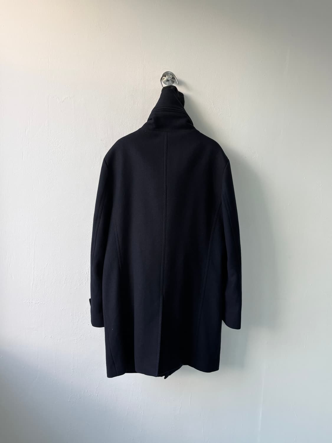 우영미 캐시미어 도킹 하이넥 코트 상품이미지6