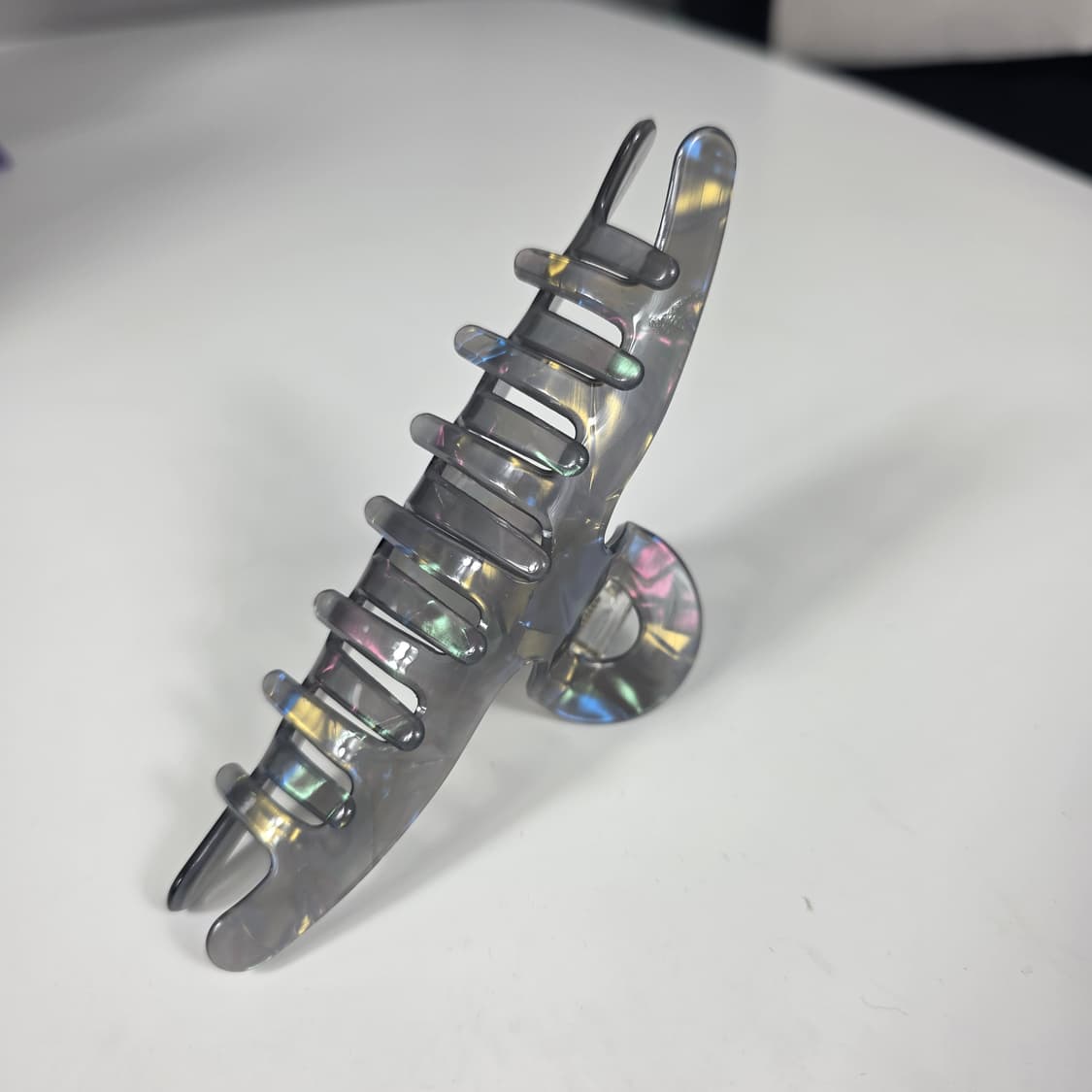 [새상품] 블랙 오로라 홀로그램 그레이 집게핀 헤어 악세사리 상품이미지9