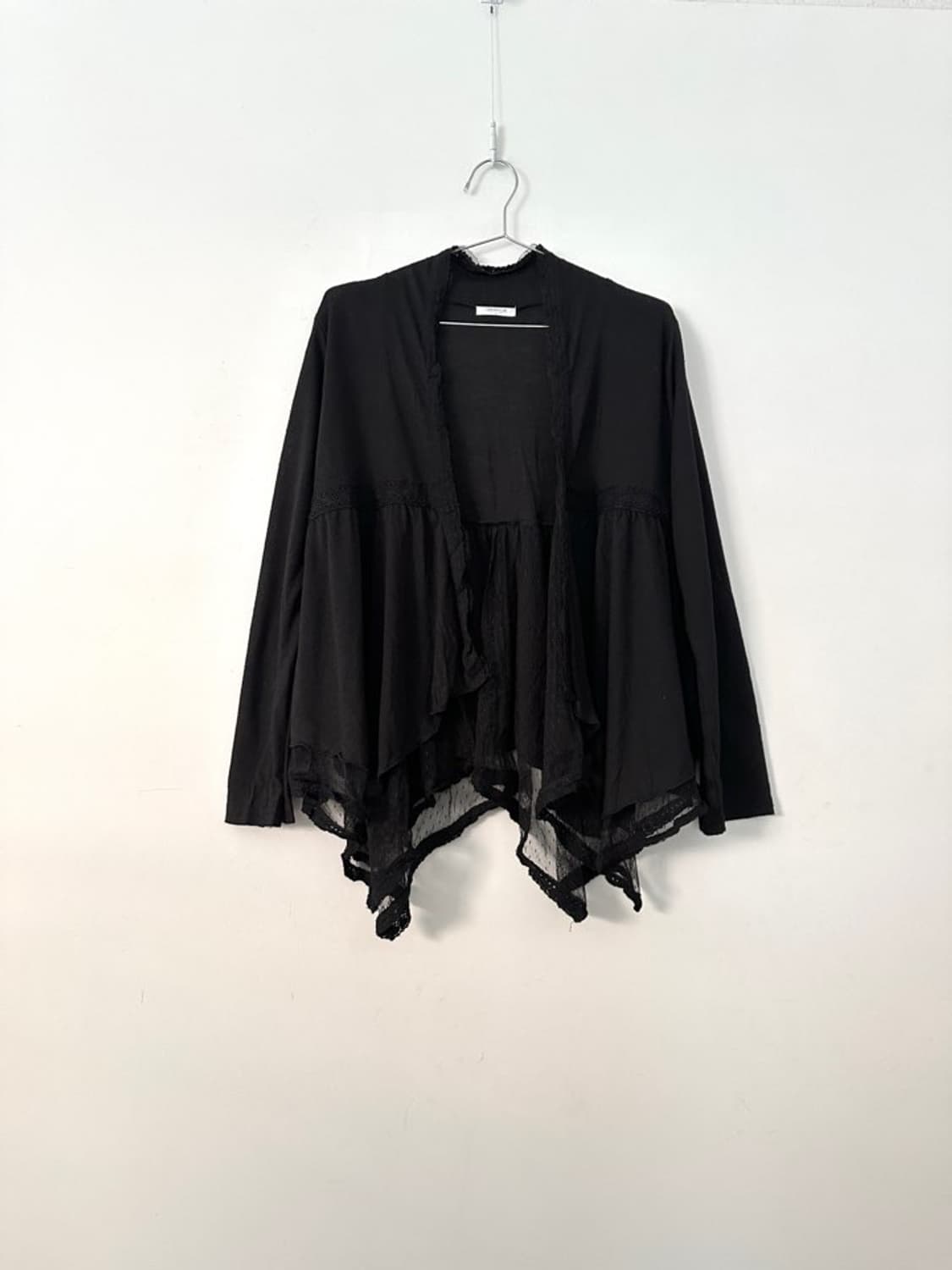 Sheer & dot point open cardigan  상품이미지2