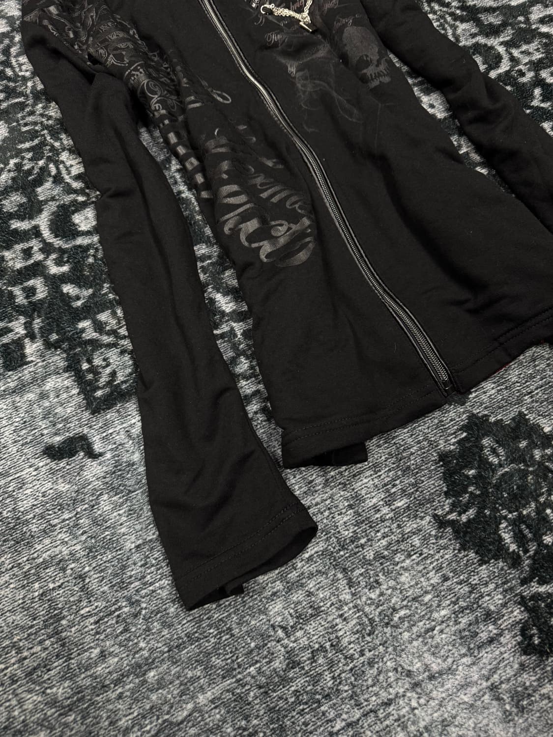 Beaumere 00s skull printing pendant hood 상품이미지4