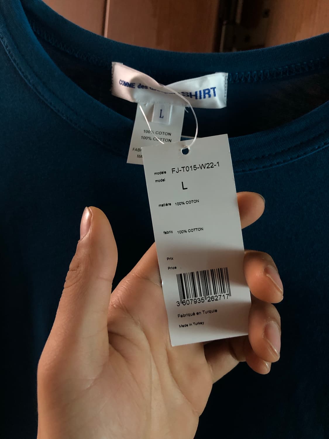 꼼데가르송 백로고 슬리브 상품이미지3